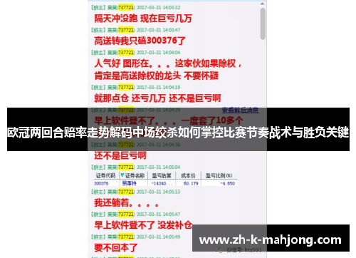 欧冠两回合赔率走势解码中场绞杀如何掌控比赛节奏战术与胜负关键 欧冠两回合赔率走势解码中场绞杀如何掌控比赛节奏战术与胜负关键