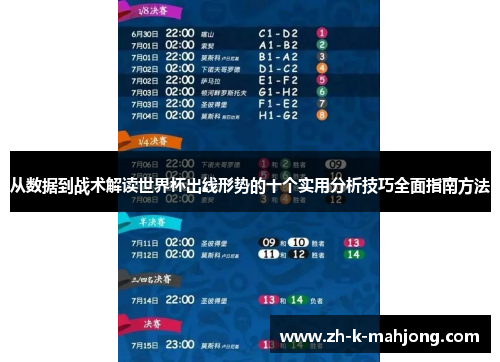 从数据到战术解读世界杯出线形势的十个实用分析技巧全面指南方法 从数据到战术解读世界杯出线形势的十个实用分析技巧全面指南方法